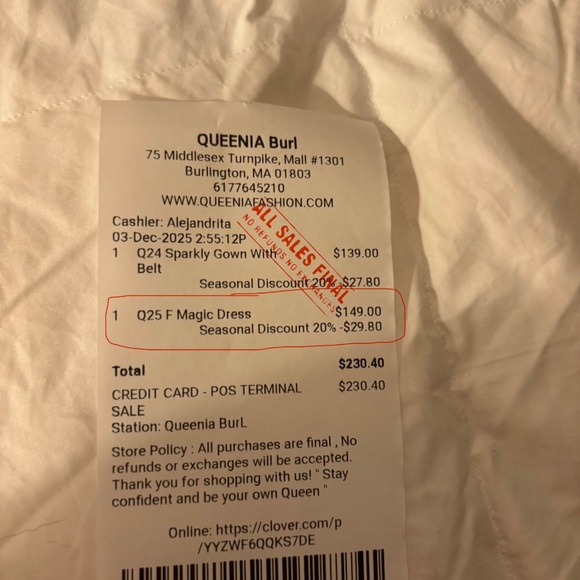 Red dress - Picture 2 of 3